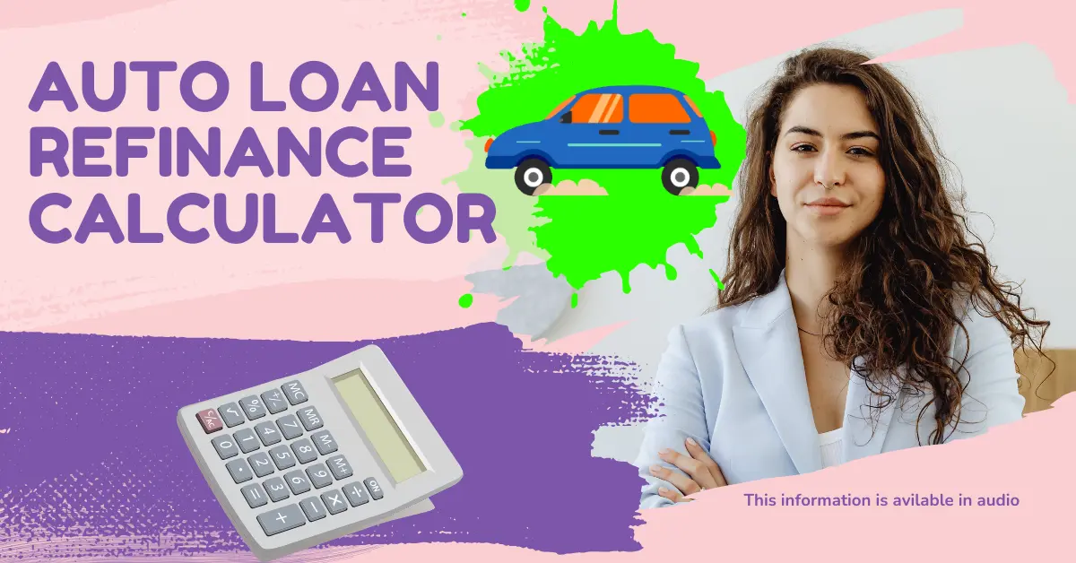 auto loan refinance calculator